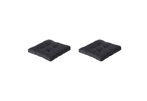Madison -  Florance Zitkussen Basic black - Ca. 73x73 cm - Set van 2
