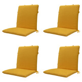 Madison -  Stapelstoelkussen Gold canvas eco+ - Ca. 97x49 cm - Set van 4