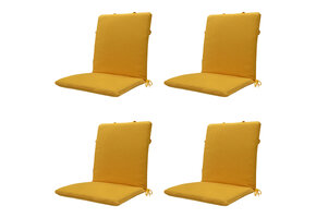 Madison -  Stapelstoelkussen Gold canvas eco+ - Ca. 97x49 cm - Set van 4