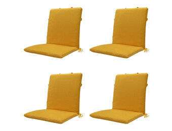 Madison -  Stapelstoelkussen Gold canvas eco+ - Ca. 97x49 cm - Set van 4