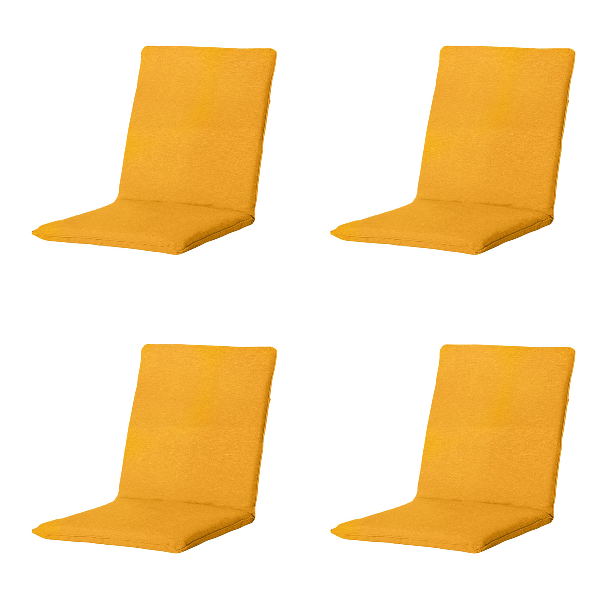 Madison - Stapelstoelkussen Panama golden glow - Ca. 97x49 cm - Set van 4