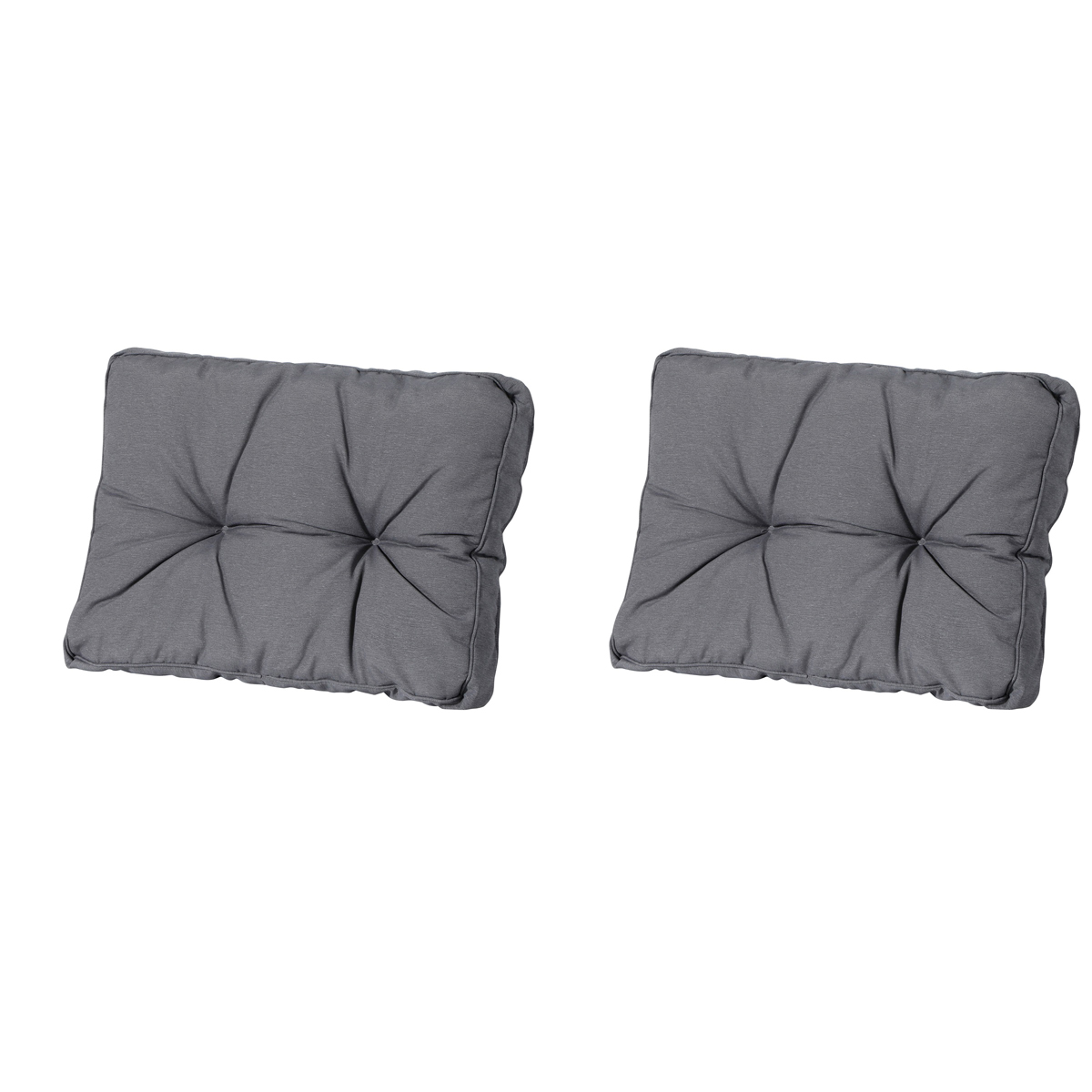 Madison -  Florance Rugkussen Panama grey - Ca. 43x73 cm - Set van 2