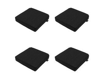 Madison -  Zitkussen Black canvas eco+ - Ca. 40x40 cm - Set van 4