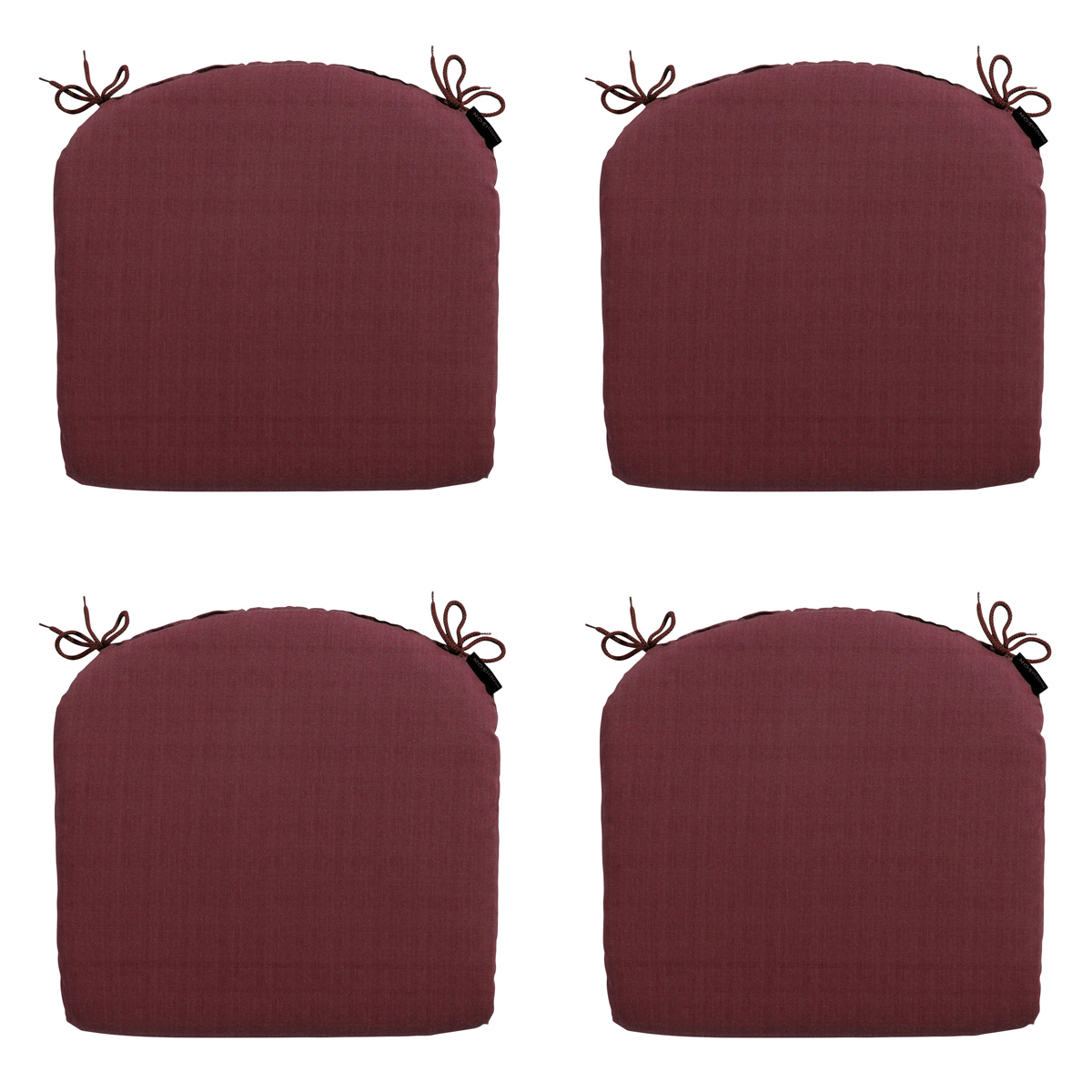 Madison -  Zitkussen Panama bordeaux - Ca. 46x48 cm - Set van 4