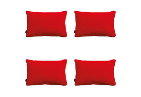 Madison -  Sierkussen Panama red - Ca. 40x60 cm - Set van 4