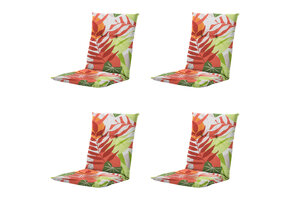 Madison -  Tuinstoelkussen Lage Rug Iven terra - Ca. 105x50 cm - Set van 4