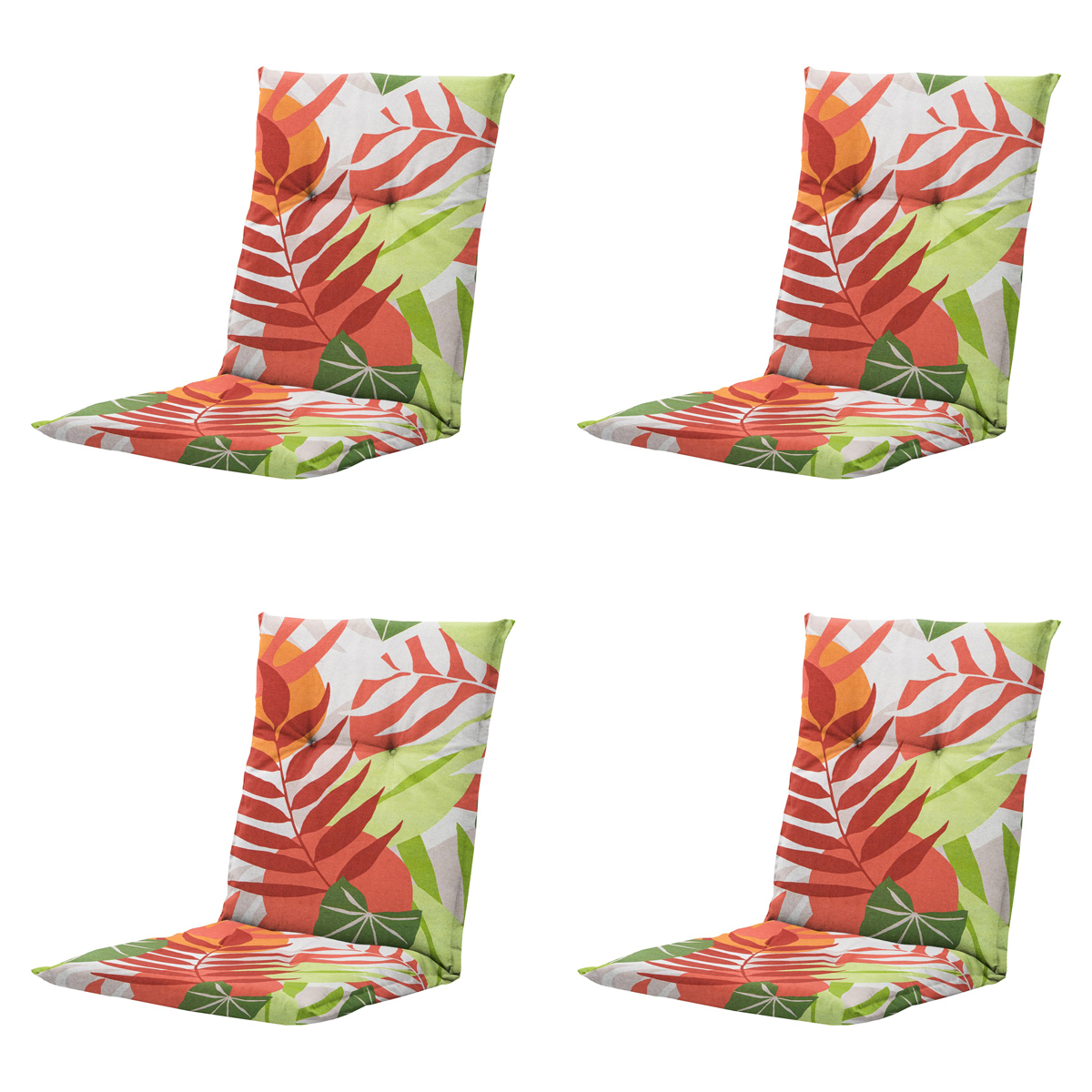 Madison -  Tuinstoelkussen Lage Rug Iven terra - Ca. 105x50 cm - Set van 4