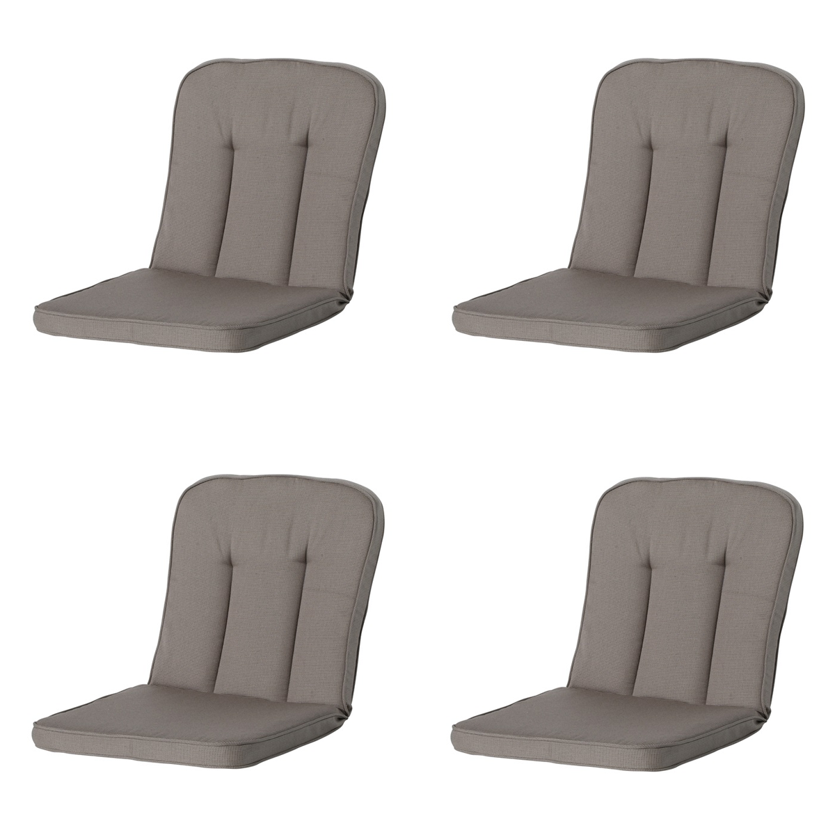 Madison -  Tuinkussen Classic/Bora/Antigua Hermitage Rib liver - Ca. 94x48 cm - Set van 4