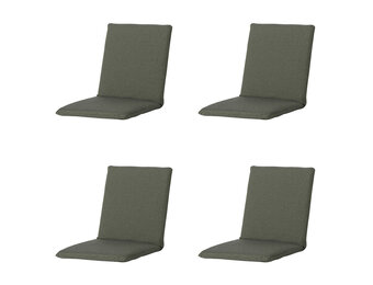 Madison -  Stapelstoelkussen Manchester green - Ca. 97x49 cm - Set van 4