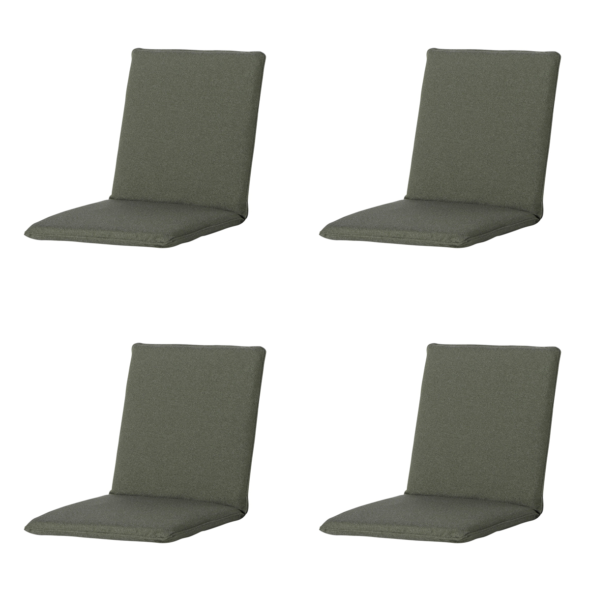 Madison -  Stapelstoelkussen Manchester green - Ca. 97x49 cm - Set van 4