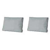 Madison -  Lounge Rugkussen Basic grey - Ca. 40x60 cm - Set van 2