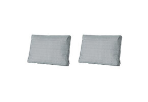 Madison -  Lounge Rugkussen Basic grey - Ca. 40x60 cm - Set van 2