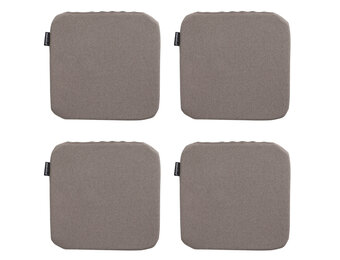 Madison -  Zitkussen Manchester taupe - Ca. 40x40 cm - Set van 4