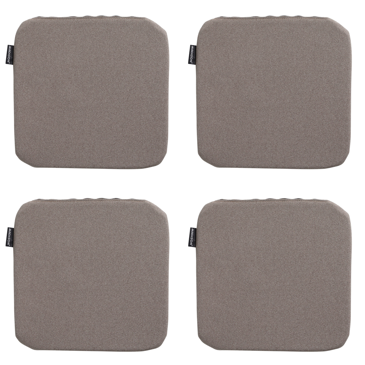 Madison -  Zitkussen Manchester taupe - Ca. 40x40 cm - Set van 4