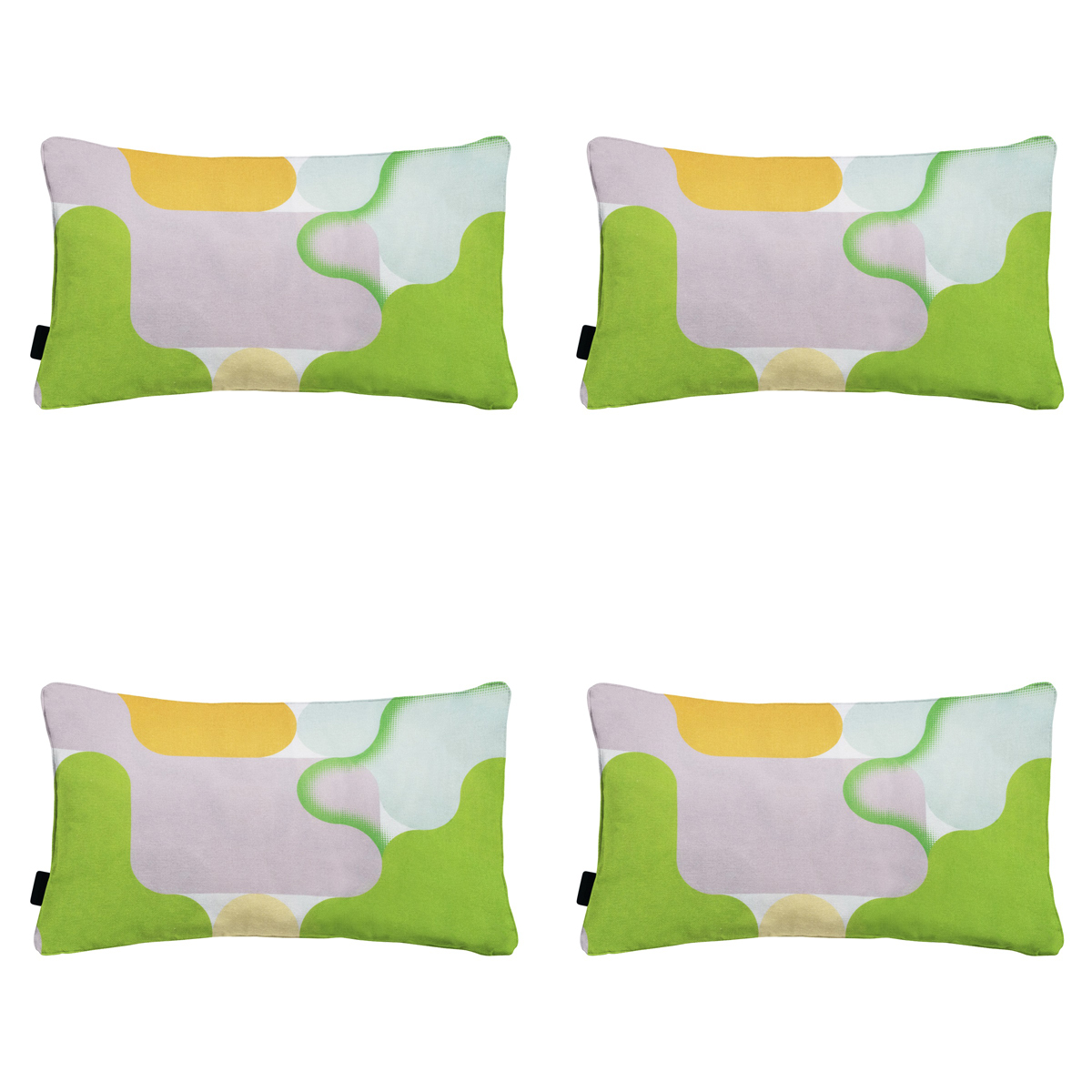 Madison -  Sierkussen Grafi lila - Ca. 30x50 cm - Set van 4