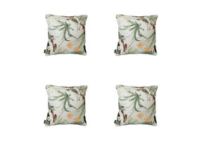 Madison -  Sierkussen Grasse green - Ca. 50x50 cm - Set van 4