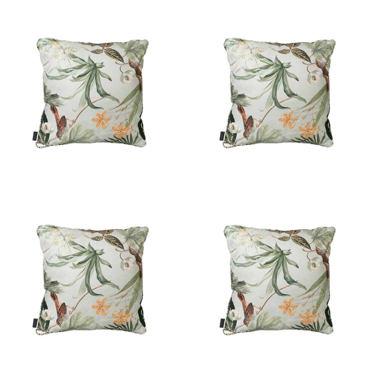 Madison -  Sierkussen Grasse green - Ca. 50x50 cm - Set van 4