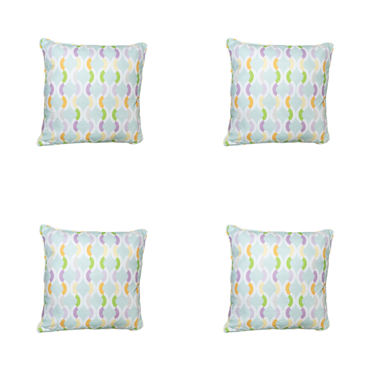 Madison -  Sierkussen Trivia mint - Ca. 50x50 cm - Set van 4