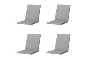 Madison -  Stapelstoelkussen Napels grey - Ca. 97x49 cm - Set van 4