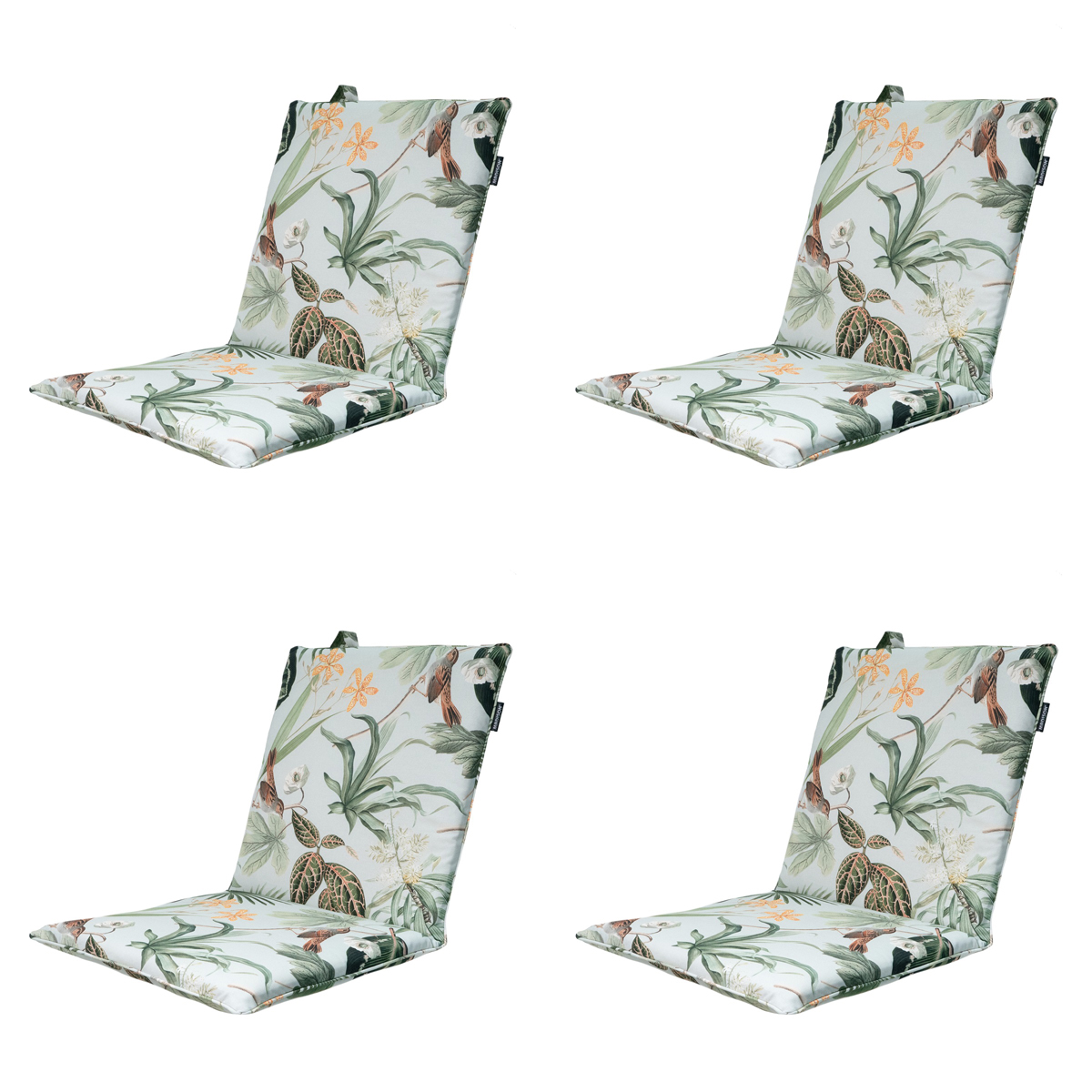 Madison -  Stapelstoelkussen Grasse green - Ca. 97x49 cm - Set van 4