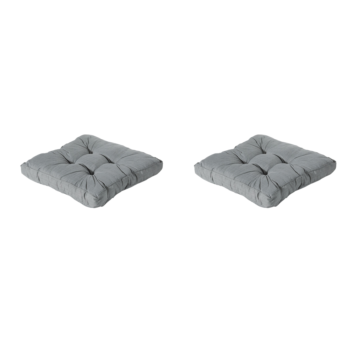 Madison -  Florance Zitkussen Basic grey - Ca. 73x73 cm - Set van 2