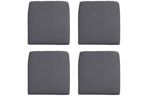 Madison -  Zitkussen Wicker Panama grey - Ca. 48x48 cm - Set van 4