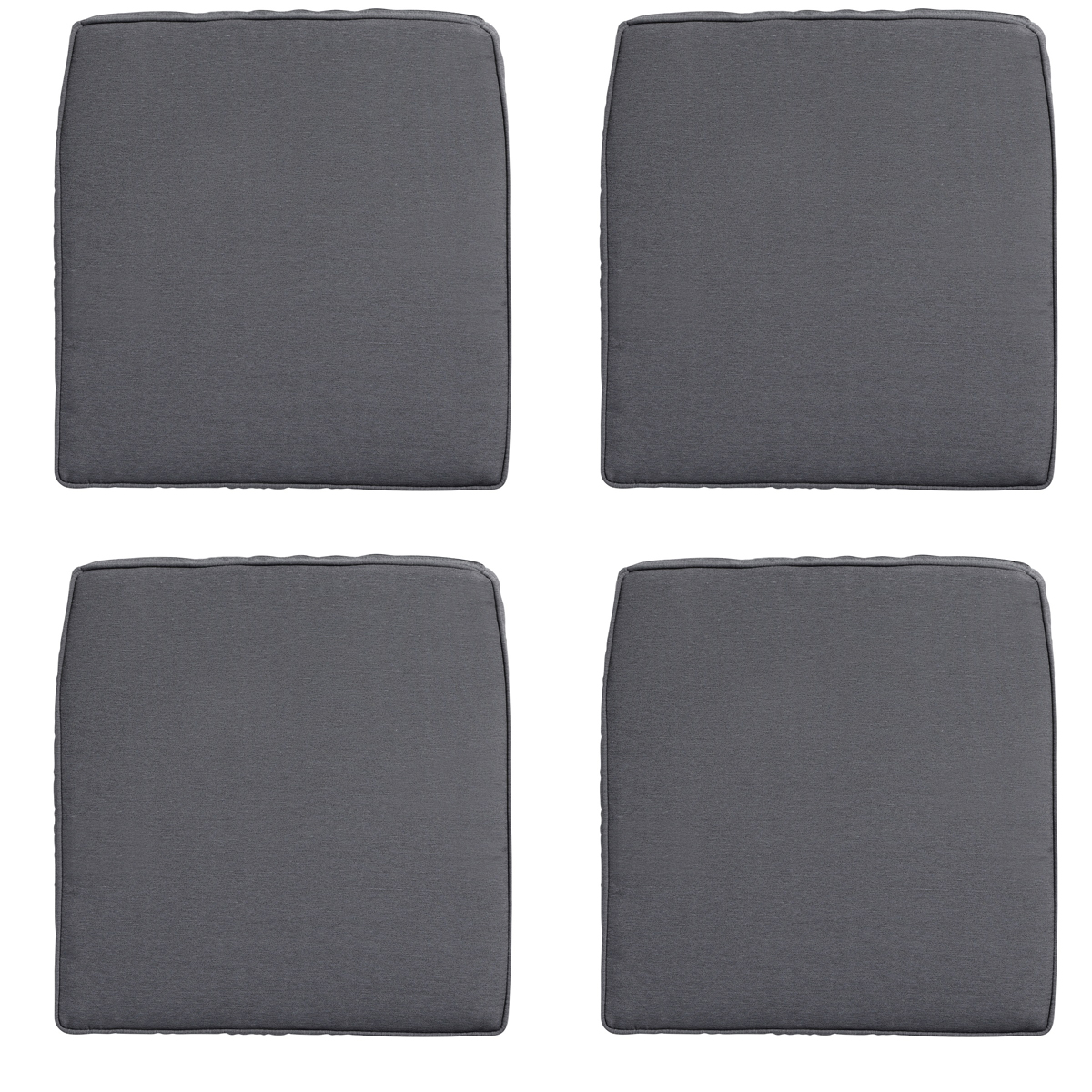 Madison -  Zitkussen Wicker Panama grey - Ca. 48x48 cm - Set van 4