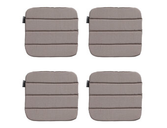 Madison -  Zitkussen Panama taupe - Ca. 40x40 cm - Set van 4