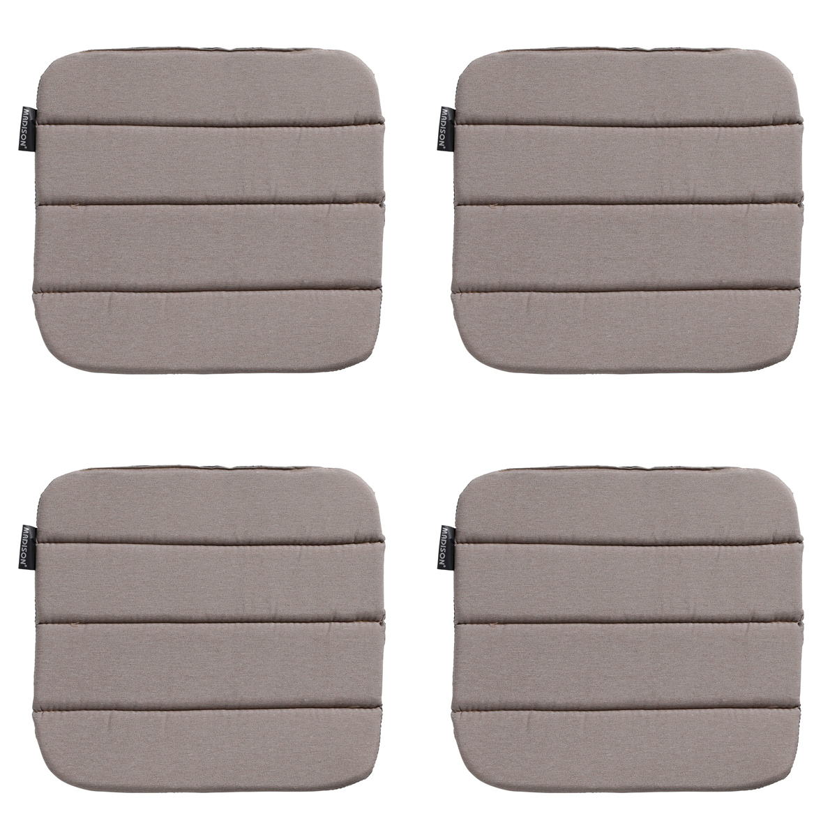 Madison -  Zitkussen Panama taupe - Ca. 40x40 cm - Set van 4