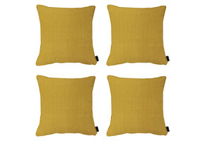 Madison -  Sierkussen Panama mustard - Ca. 45x45 cm - Set van 4