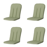 Madison -  Tuinkussen Carlo / Calvia Panama sage - Ca. 100x48 cm - Set van 4