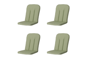 Madison -  Tuinkussen Carlo / Calvia Panama sage - Ca. 100x48 cm - Set van 4
