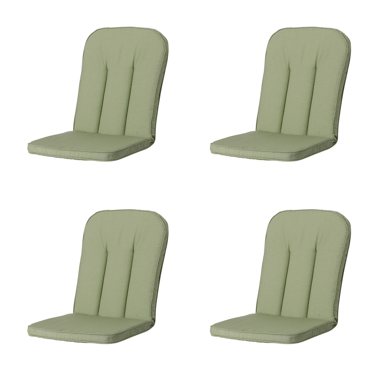 Madison -  Tuinkussen Carlo / Calvia Panama sage - Ca. 100x48 cm - Set van 4