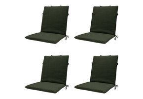 Madison -  Stapelstoelkussen Green canvas eco+ - Ca. 97x49 cm - Set van 4