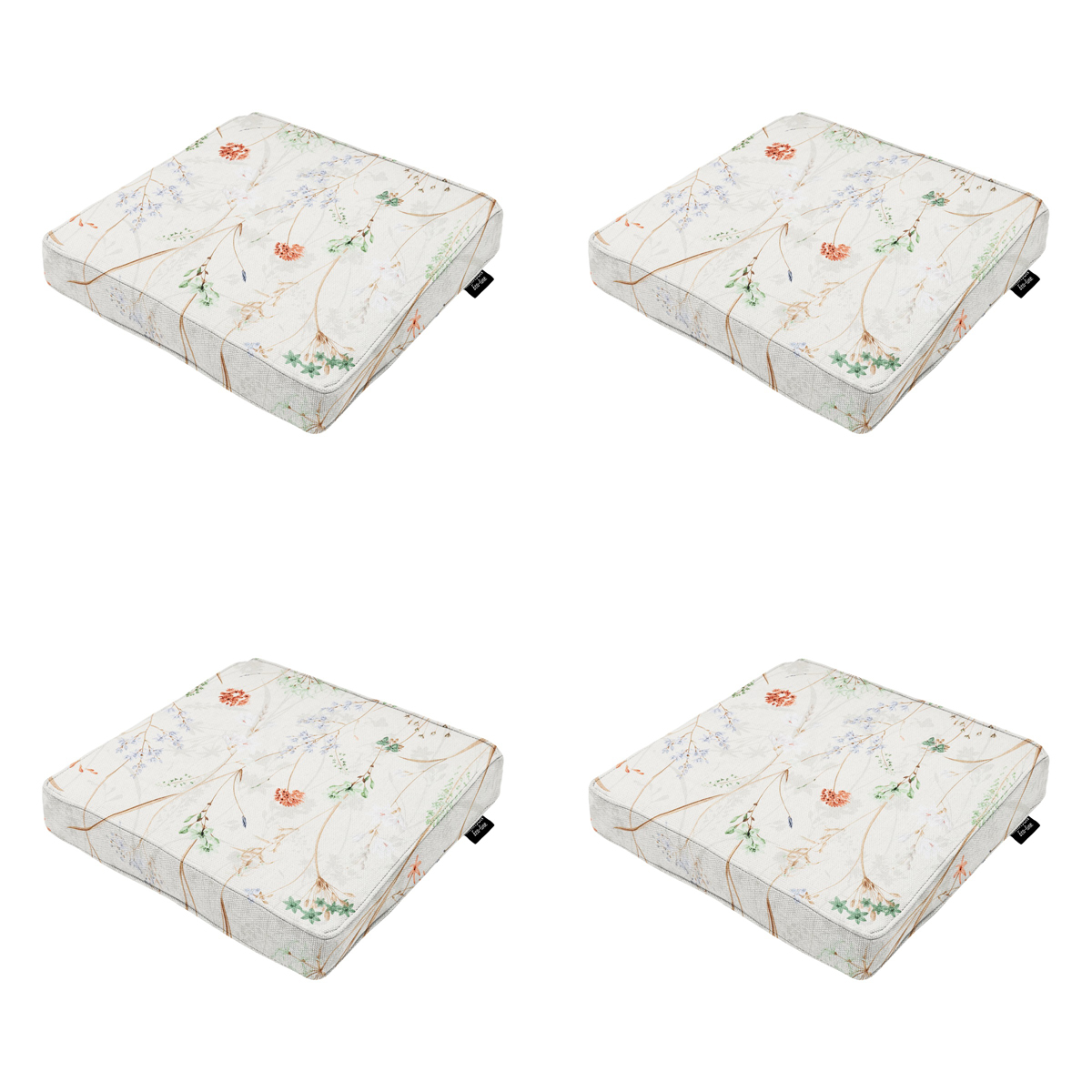 Madison -  Zitkussen Donna natural canvas eco+ - Ca. 40x40 cm - Set van 4