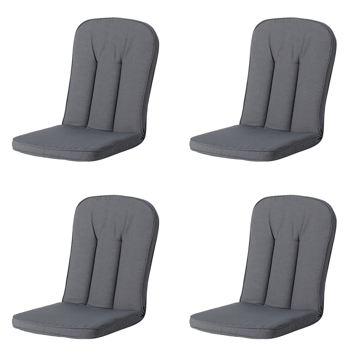 Madison -  Tuinkussen Carlo / Calvia Panama grey - Ca. 100x48 cm - Set van 4