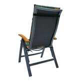 Madison -  Tuinstoelkussen Hoge Rug Lua green - Ca. 120x50 cm - Set van 4