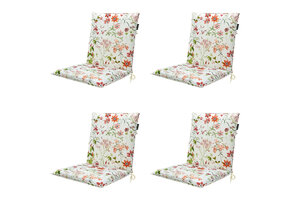 Madison -  Stapelstoelkussen Milly natural - Ca. 97x49 cm - Set van 4