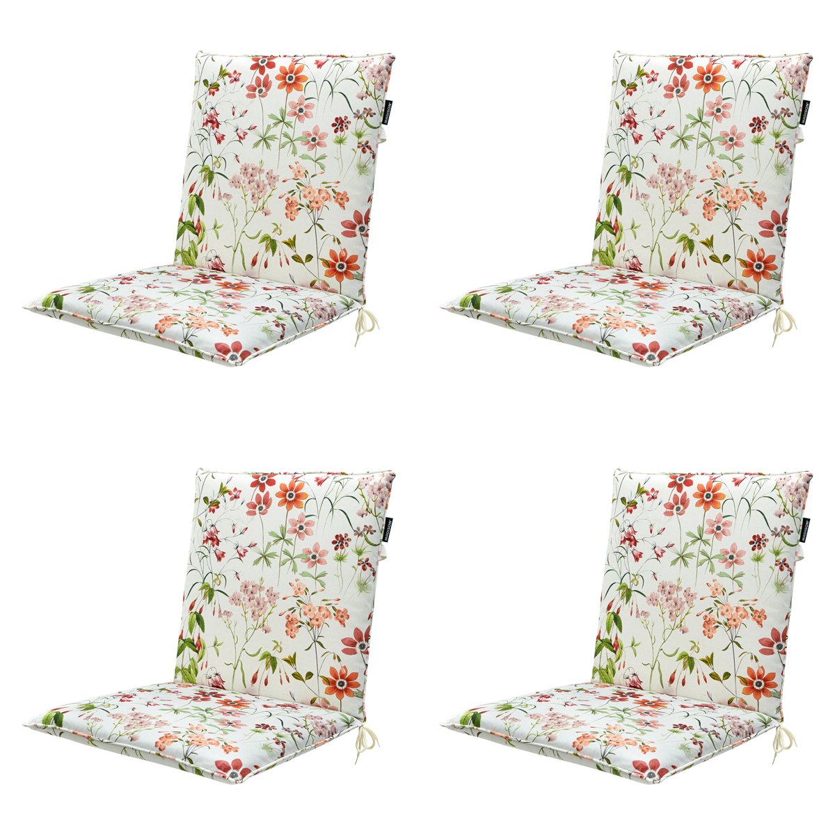 Madison -  Stapelstoelkussen Milly natural - Ca. 97x49 cm - Set van 4