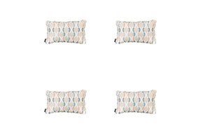 Madison -  Sierkussen Trivia natural - Ca. 30x50 cm - Set van 4