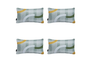 Madison -  Sierkussen Tess orange - Ca. 30x50 cm - Set van 4