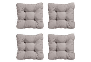 Madison -  Zitkussen Florance Panama taupe - Ca. 47x47 cm - Set van 4