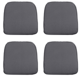 Madison -  Zitkussen Wicker Panama grey - Ca. 48x48 cm - Set van 4