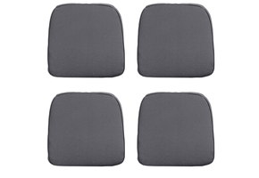 Madison -  Zitkussen Wicker Panama grey - Ca. 48x48 cm - Set van 4