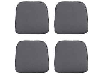 Madison -  Zitkussen Wicker Panama grey - Ca. 48x48 cm - Set van 4