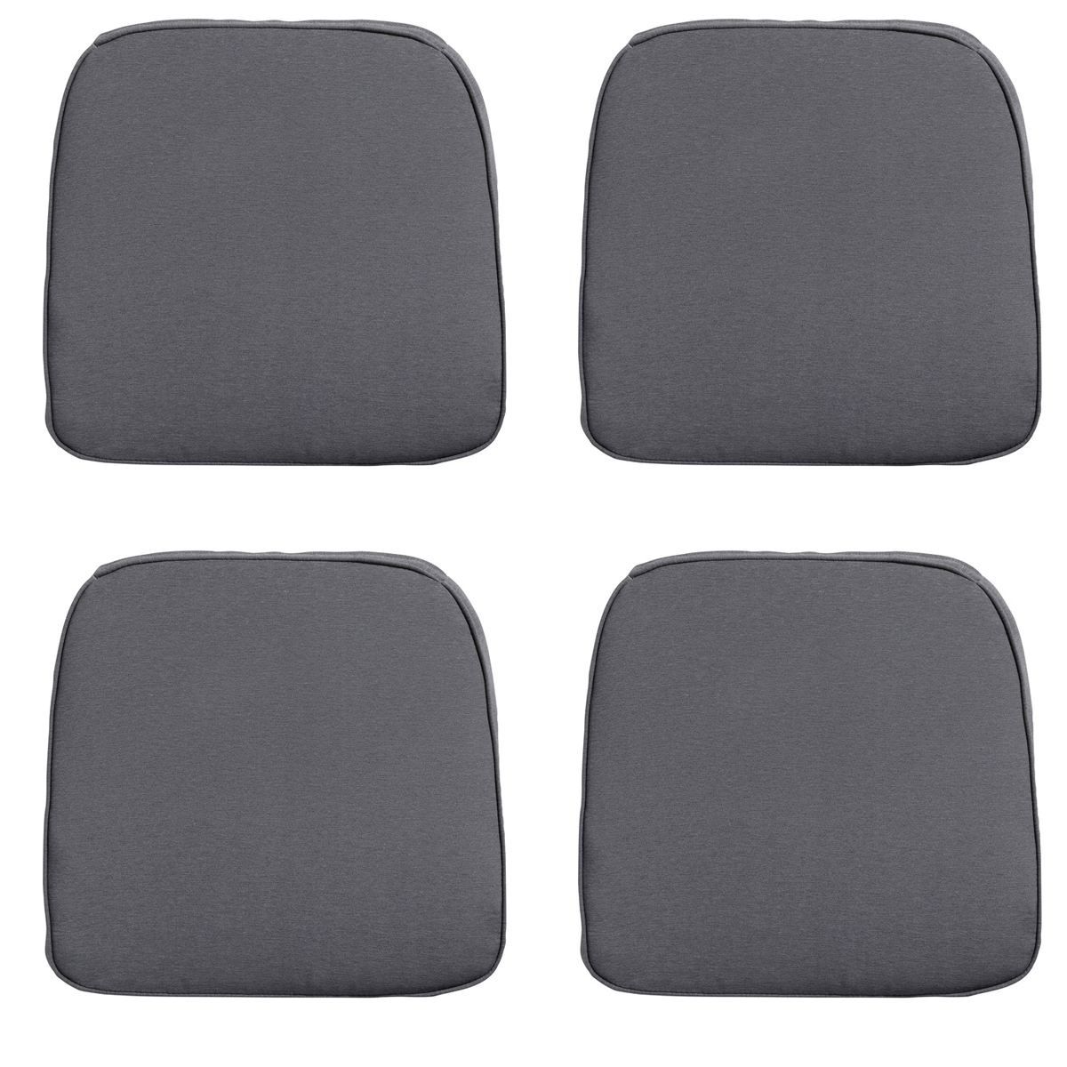 Madison -  Zitkussen Wicker Panama grey - Ca. 48x48 cm - Set van 4