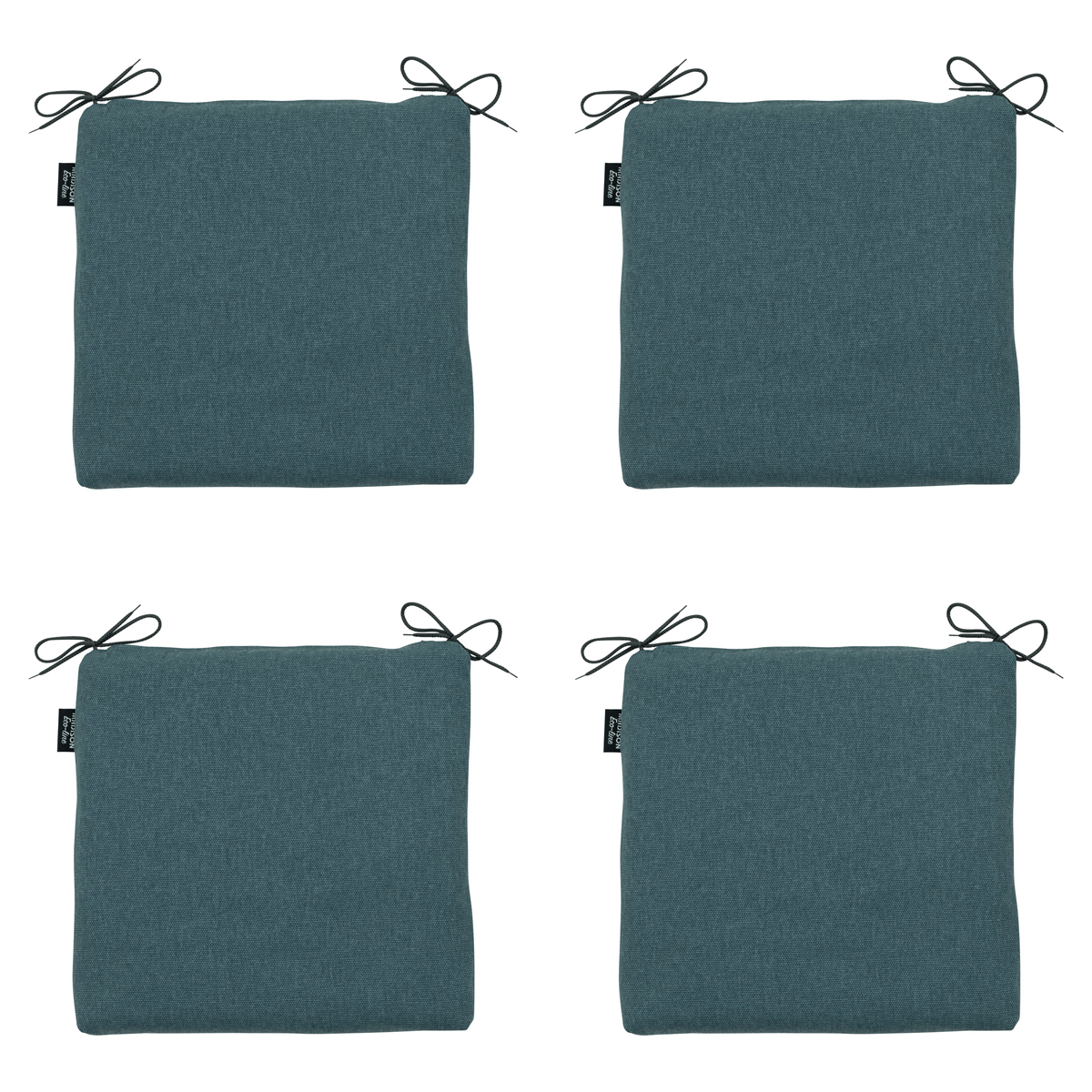 Madison -  Zitkussen Sea blue canvas eco+ - Ca. 40x40 cm - Set van 4