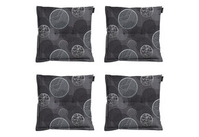 Madison -  Zitkussen Circle grey - Ca. 50x50 cm - Set van 4