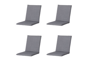 Madison -  Stapelstoelkussen Oxford grey - Ca. 97x49 cm - Set van 4