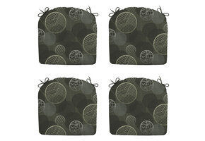 Madison -  Zitkussen Circle green - Ca. 46x48 cm - Set van 4